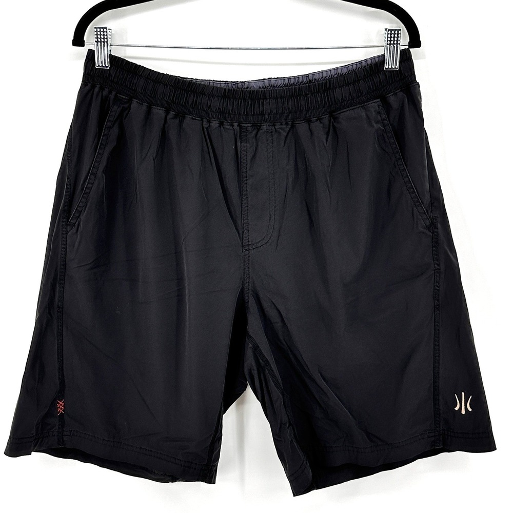Rhone Athletic Shorts Mens XL Black Gym Performance Drawstring Athleisure